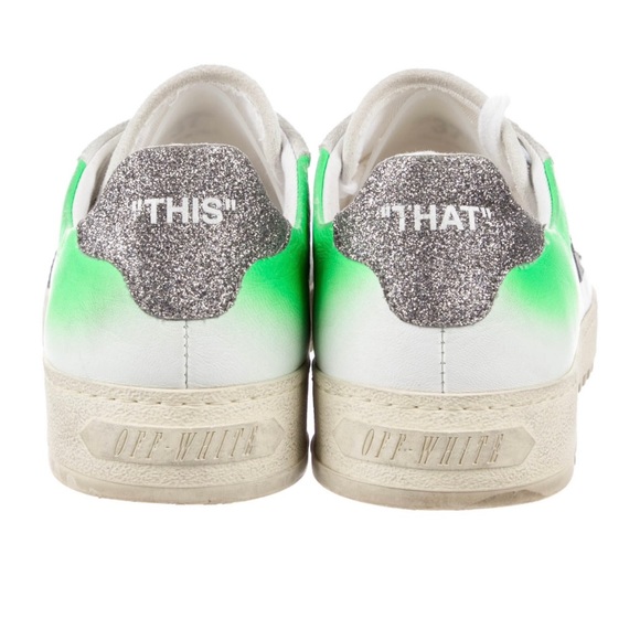 •   Off-White c/o Virgil Abloh Cup Sole 1.0 Low Top Sneakers . Women size 7 - Picture 5 of 6